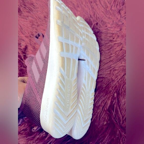 Adidas Womens Cloudform Pure Red Running Shoes Sneaker Sz 8.5 - Picture 4 of 6